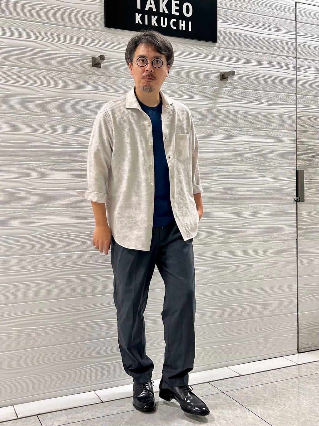 すーさんの「TAKEO KIKUCHI｜日本製 Uチップ ドレスシューズ」を使ったコーディネート