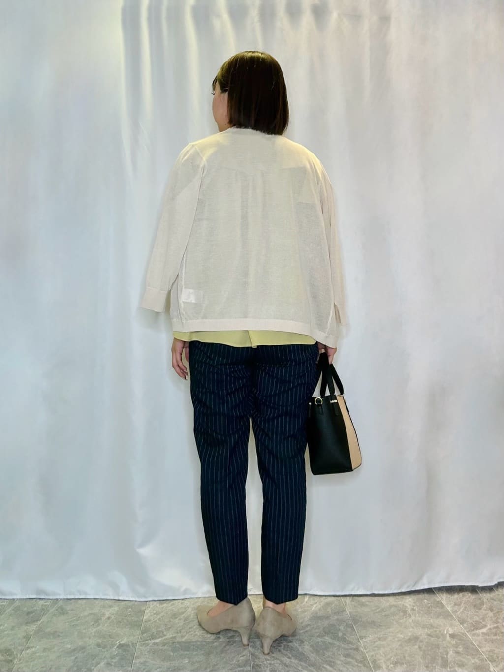 ネリさんの「SHOO･LA･RUE｜【洗える/SS-3L】すっきりキレイにかっこよく 大人のテーパードパンツ」を使ったコーディネート