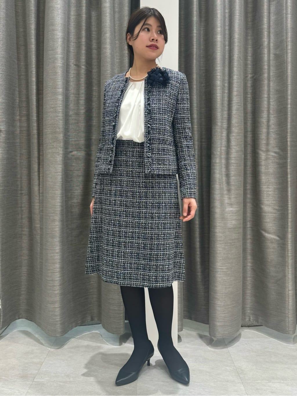 nanaさんの「UNTITLED｜【追加/日本製】ブーケフラワーコサージュ」を使ったコーディネート