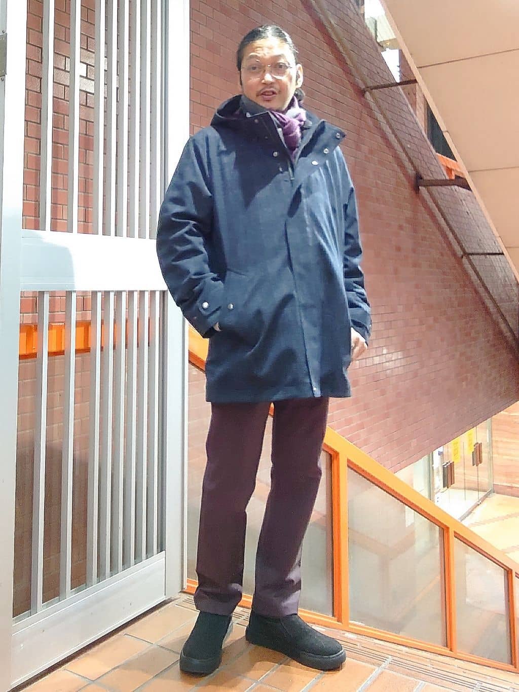 かしげるさんの「TAKEO KIKUCHI｜【全7サイズ&times;8色展開！】トップマルチヘリンボン パンツ」を使ったコーディネート