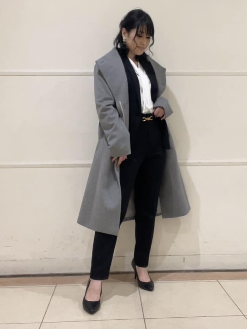 watanabeさんの「UNTITLED｜【日本製／2WAY衿】スタンドカラー ロングコート」を使ったコーディネート