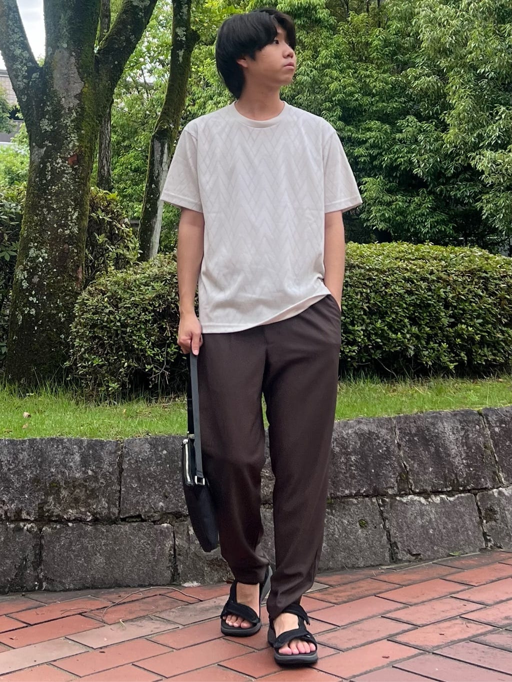 SHI-MAさんの「THE SHOP TK｜サフィアーノミニサコッシュ」を使ったコーディネート