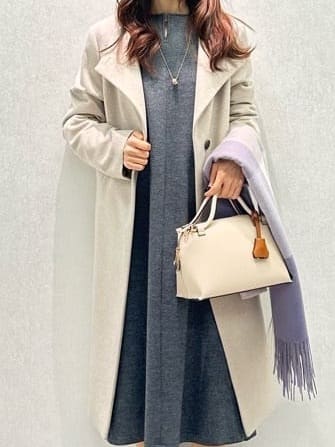 Miwaさんの「UNTITLED｜【日本製／2WAY衿】スタンドカラー ロングコート」を使ったコーディネート