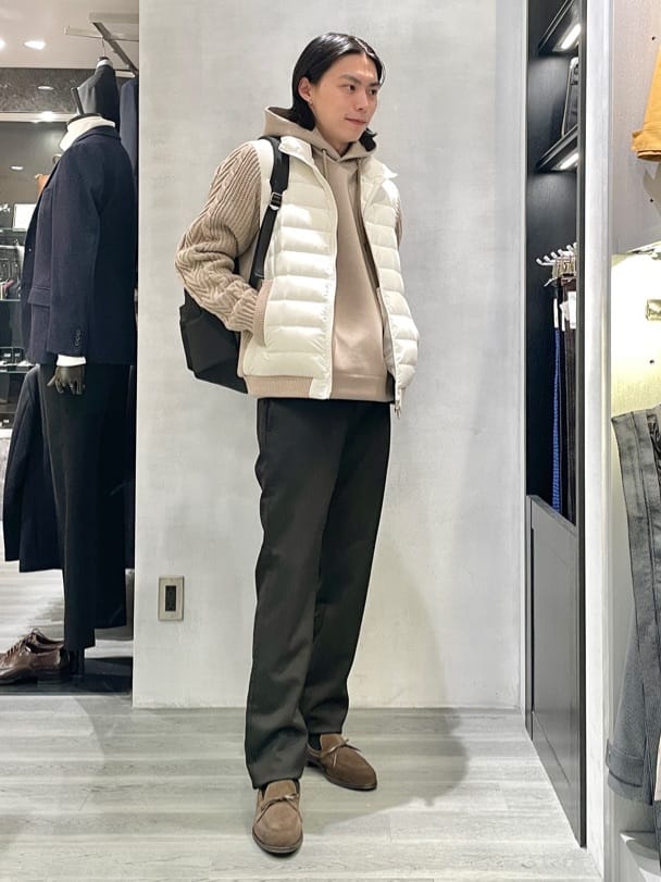 Tightさんの「TAKEO KIKUCHI｜【Sサイズ～】エアダン プルオーバー パーカ」を使ったコーディネート