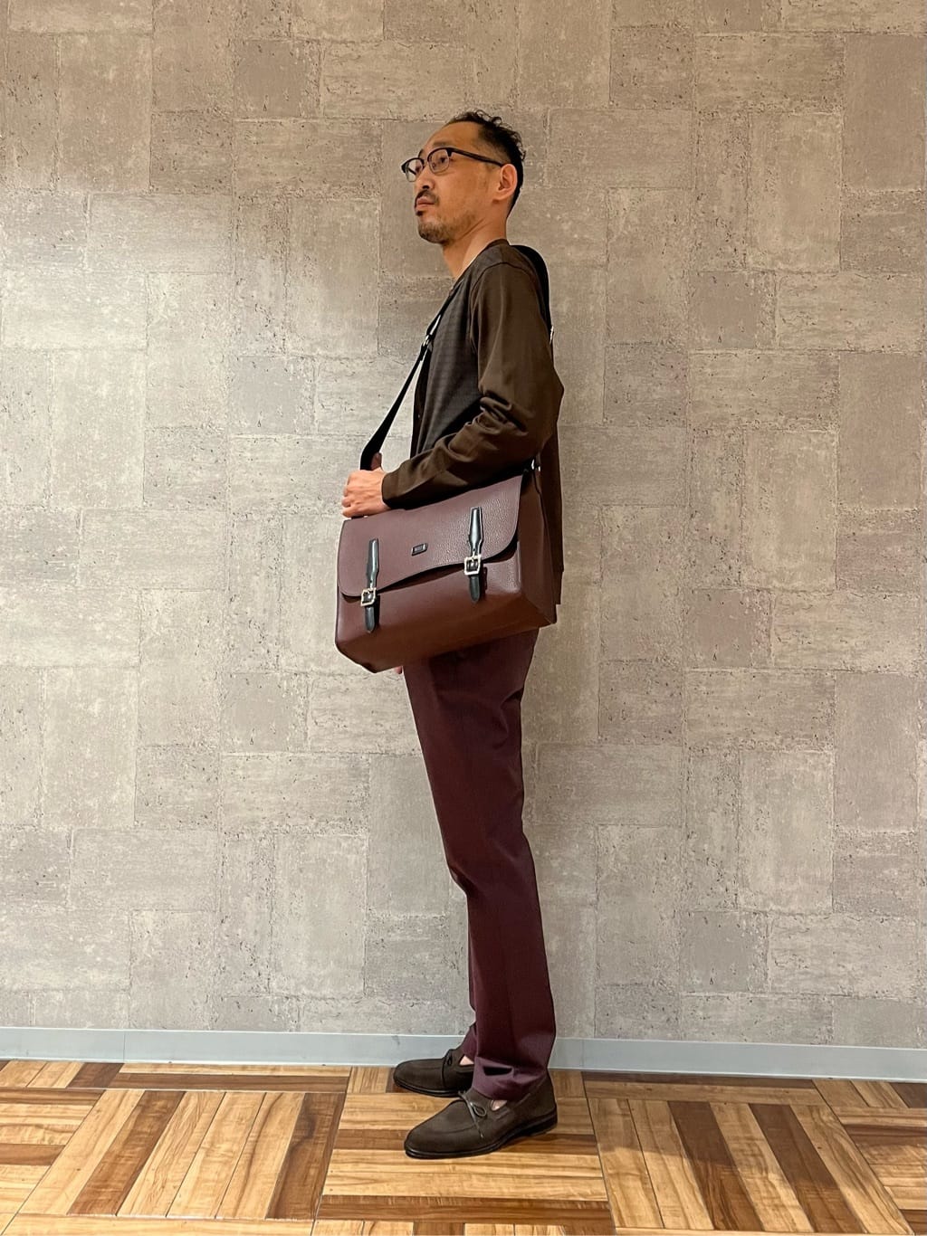 セッキーさんの「TAKEO KIKUCHI｜【全7サイズ&times;8色展開！】トップマルチヘリンボン パンツ」を使ったコーディネート