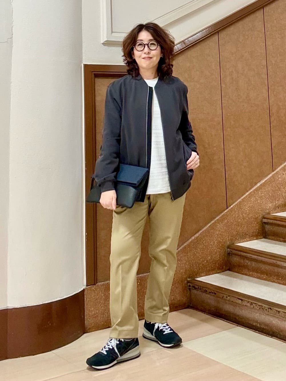 のぐみさんの「TAKEO KIKUCHI｜【オフィスカジュアル対応】ドレス チノパンツ」を使ったコーディネート