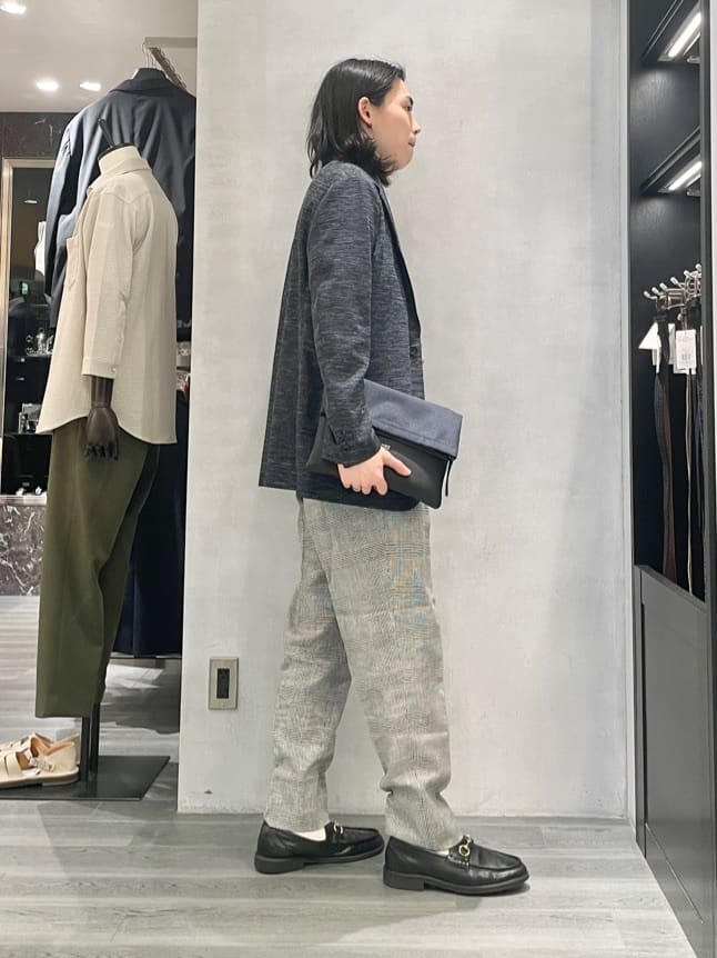 Tightさんの「TAKEO KIKUCHI｜【尾州織】リネンブレンド メッシュ ジャケット」を使ったコーディネート