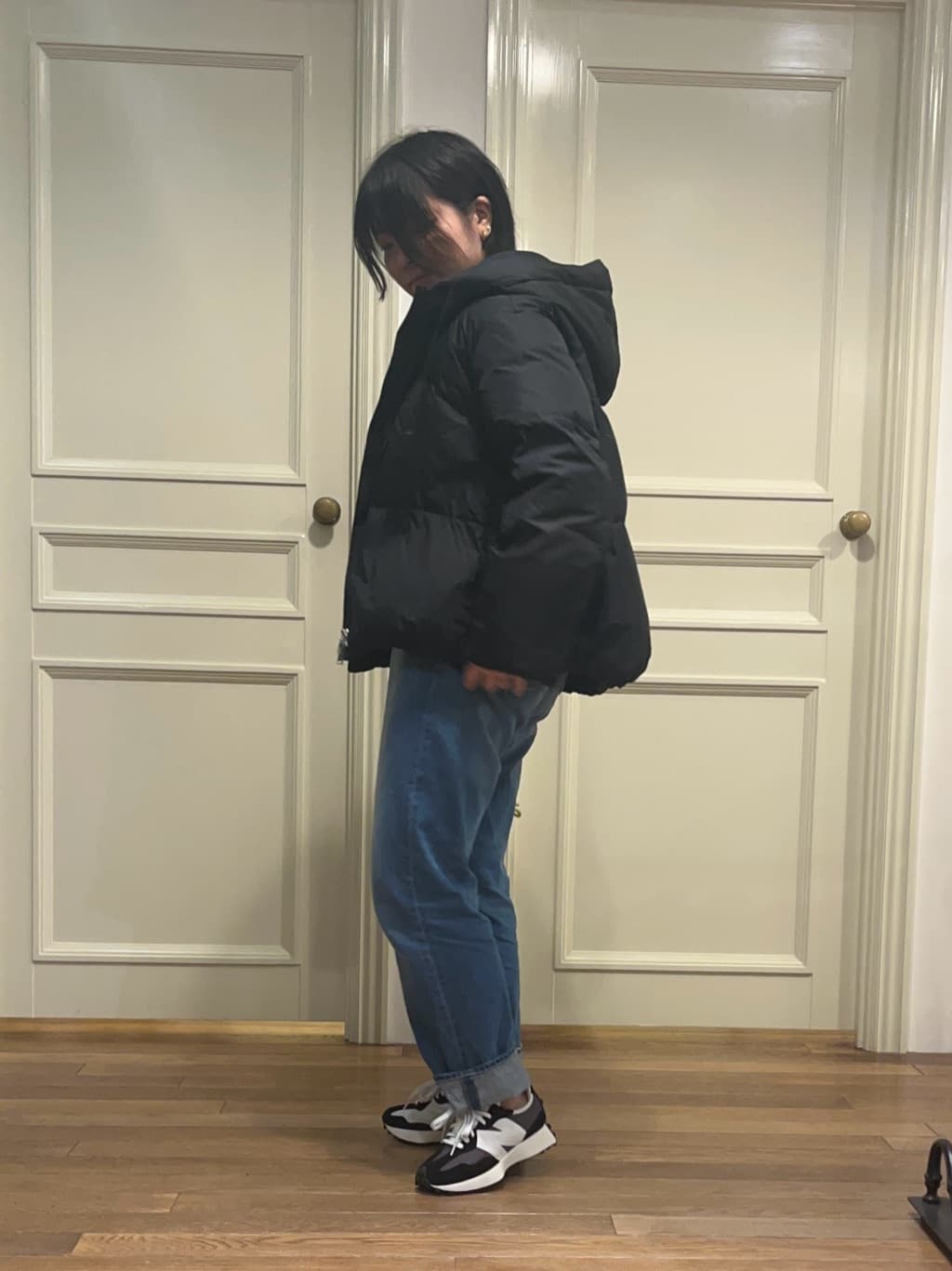 なべちゃんさんの「DRESSTERIOR｜【ウォッシャブル】テーパードコンフォートデニム」を使ったコーディネート