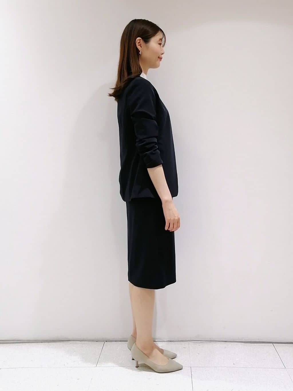 ayanoさんの「INDIVI｜【定番スーツ/洗える/UVケア】ストレッチノーカラージャケット」を使ったコーディネート