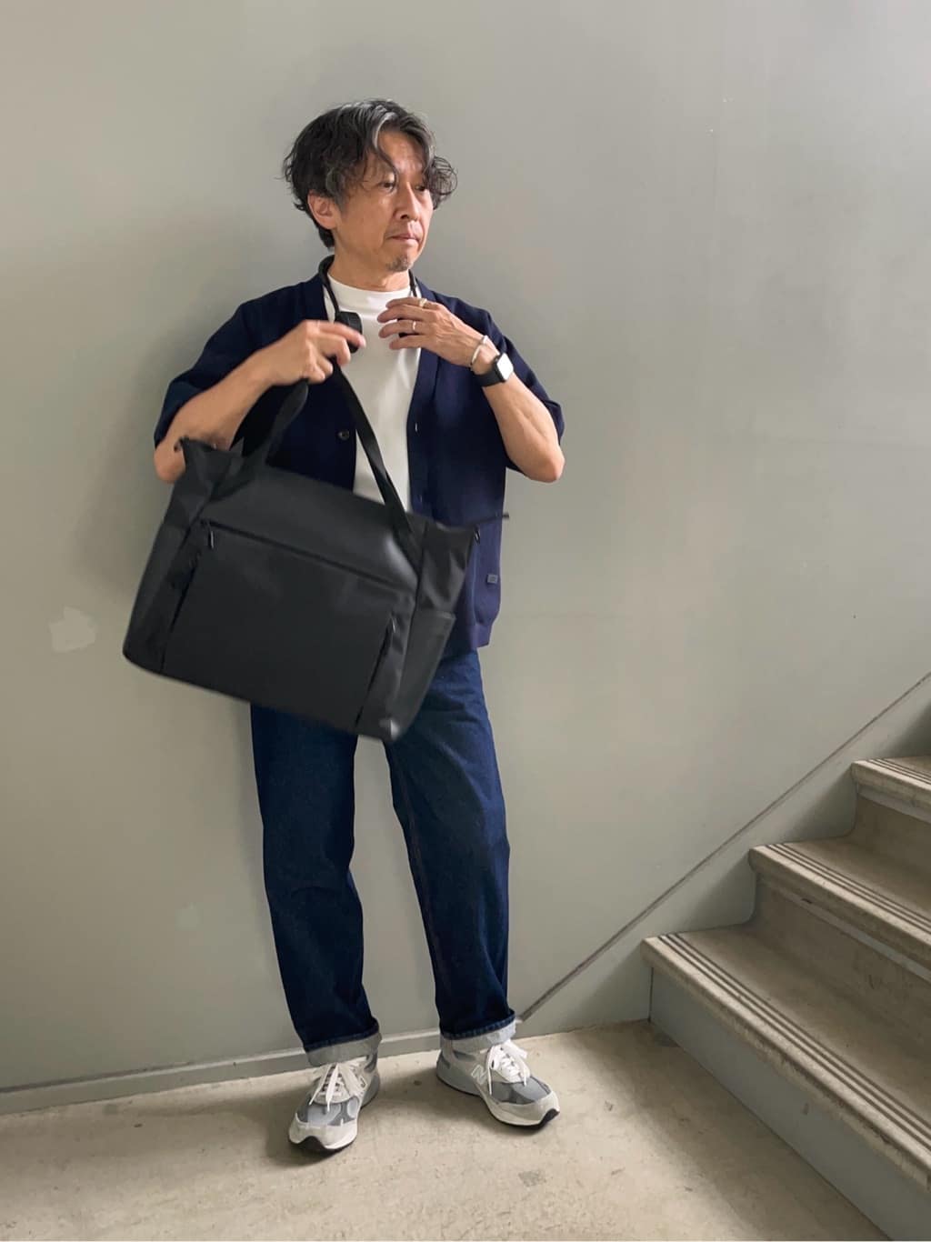 デザイナーTAKEman さんの「TAKEO KIKUCHI｜【抗菌防臭／5サイズ展開】ハイゲージポンチ Tシャツ」を使ったコーディネート