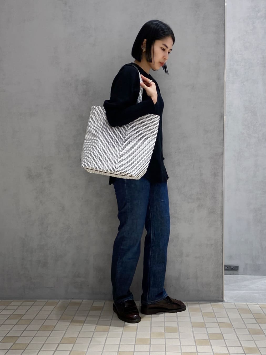 Uさんの「HIROKO HAYASHI｜OTTICA（オッティカ） トートバッグL」を使ったコーディネート