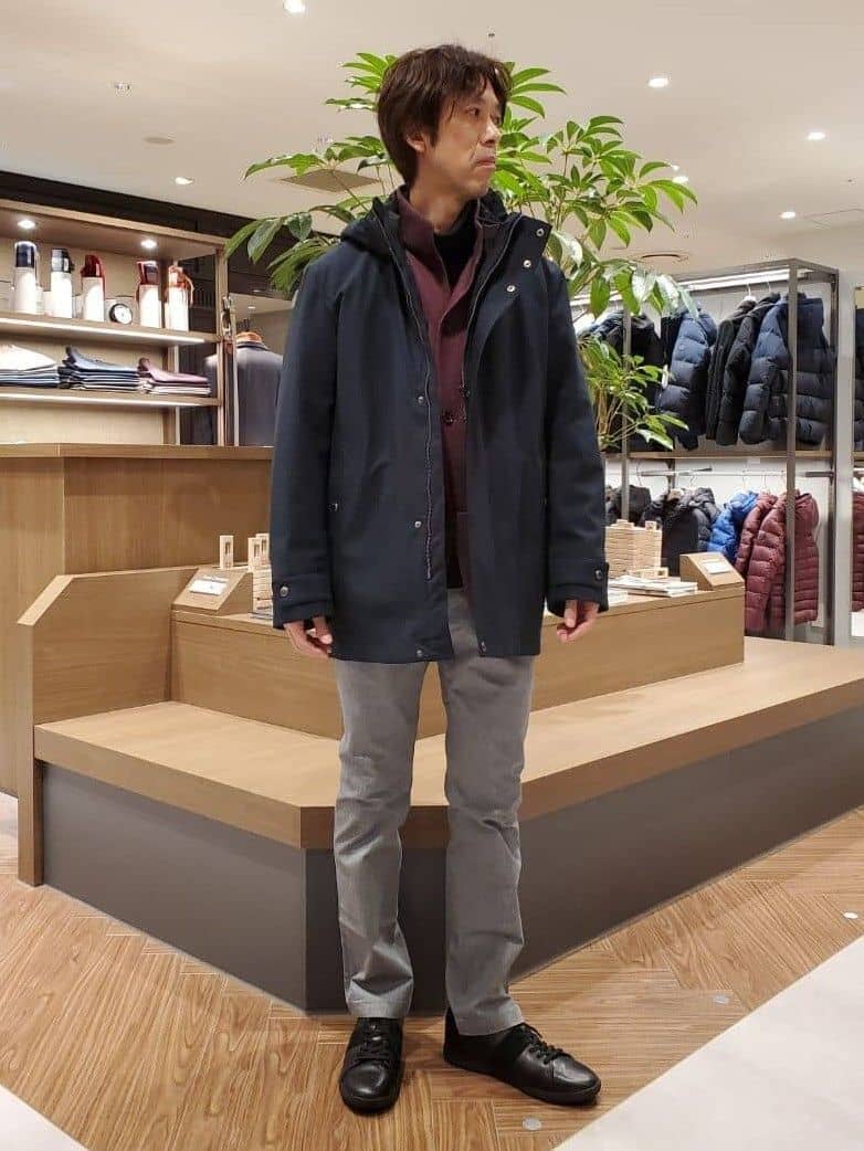 ishidaさんの「TAKEO KIKUCHI｜【DOWN FABRIC】ダウンファブリック スタンドカラーブルゾン」を使ったコーディネート