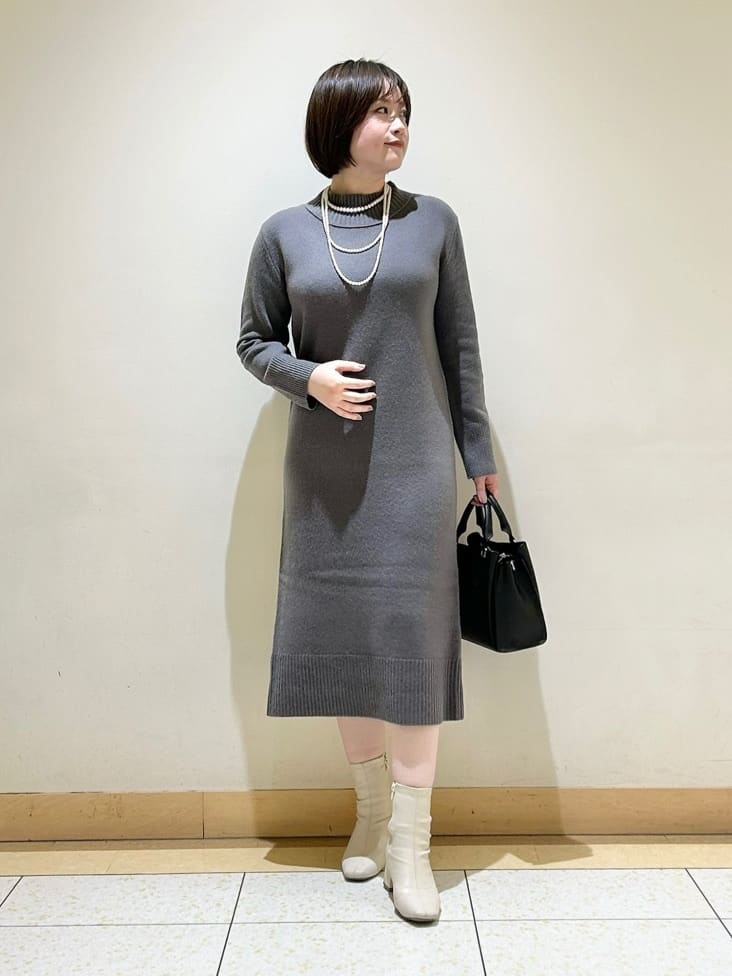 Ryoさんの「INDIVI｜【マルチWAY】3点セットパール調ネックレス」を使ったコーディネート