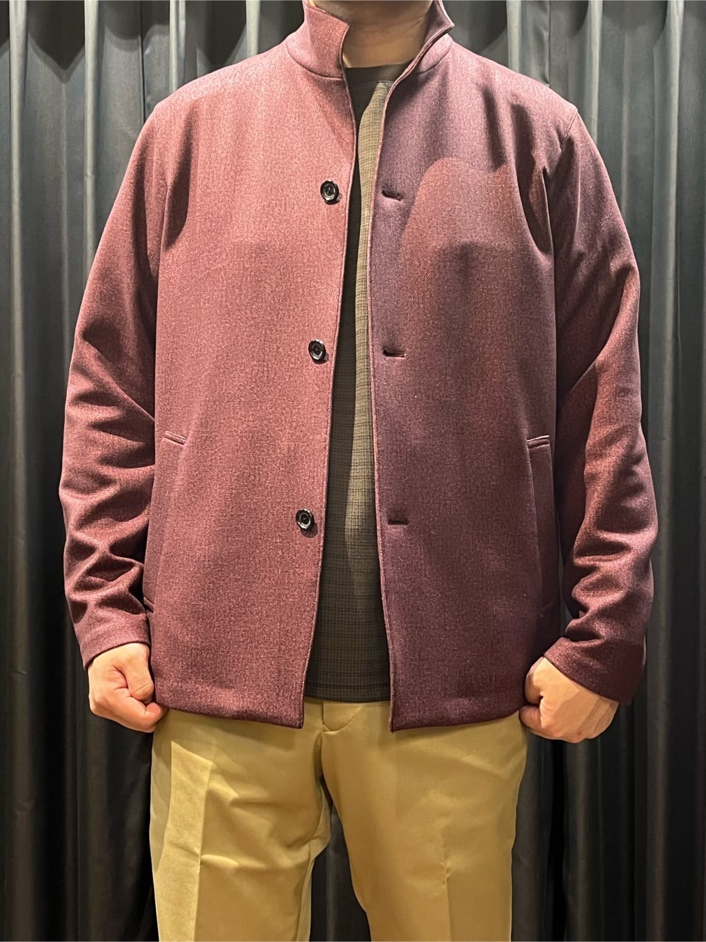 野口武さんの「TAKEO KIKUCHI｜【DOWN FABRIC】ダウンファブリック スタンドカラーブルゾン」を使ったコーディネート