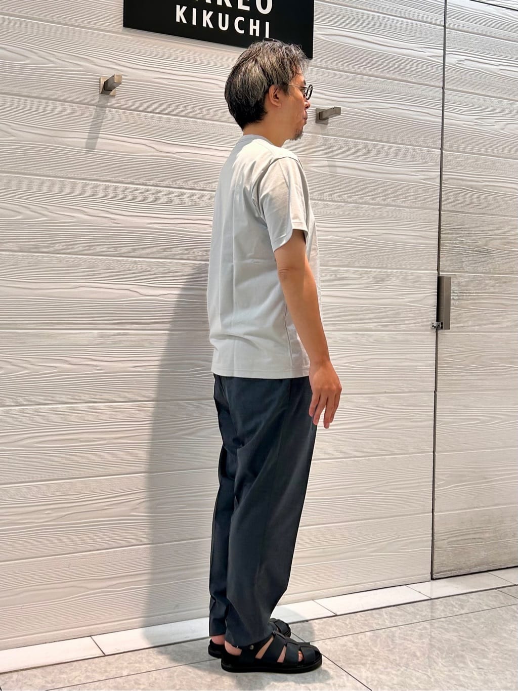 すーさんの「TAKEO KIKUCHI｜【尾州織】リネンブレンド メッシュ ジャケット」を使ったコーディネート