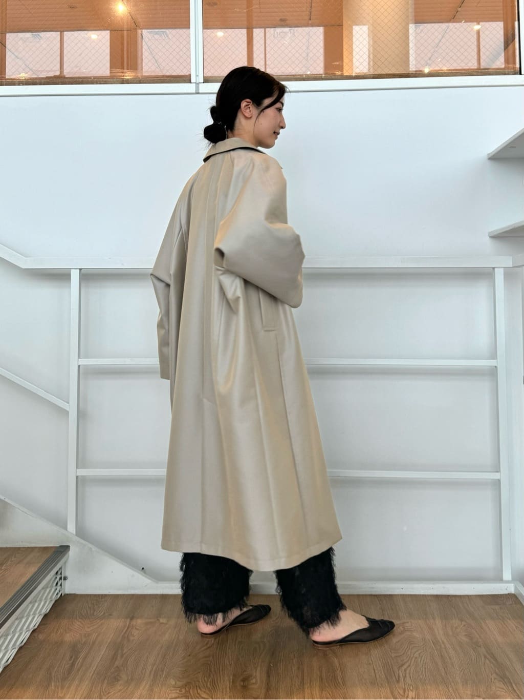 uchi__yamaさんの「CODE A｜balmacaan coat」を使ったコーディネート