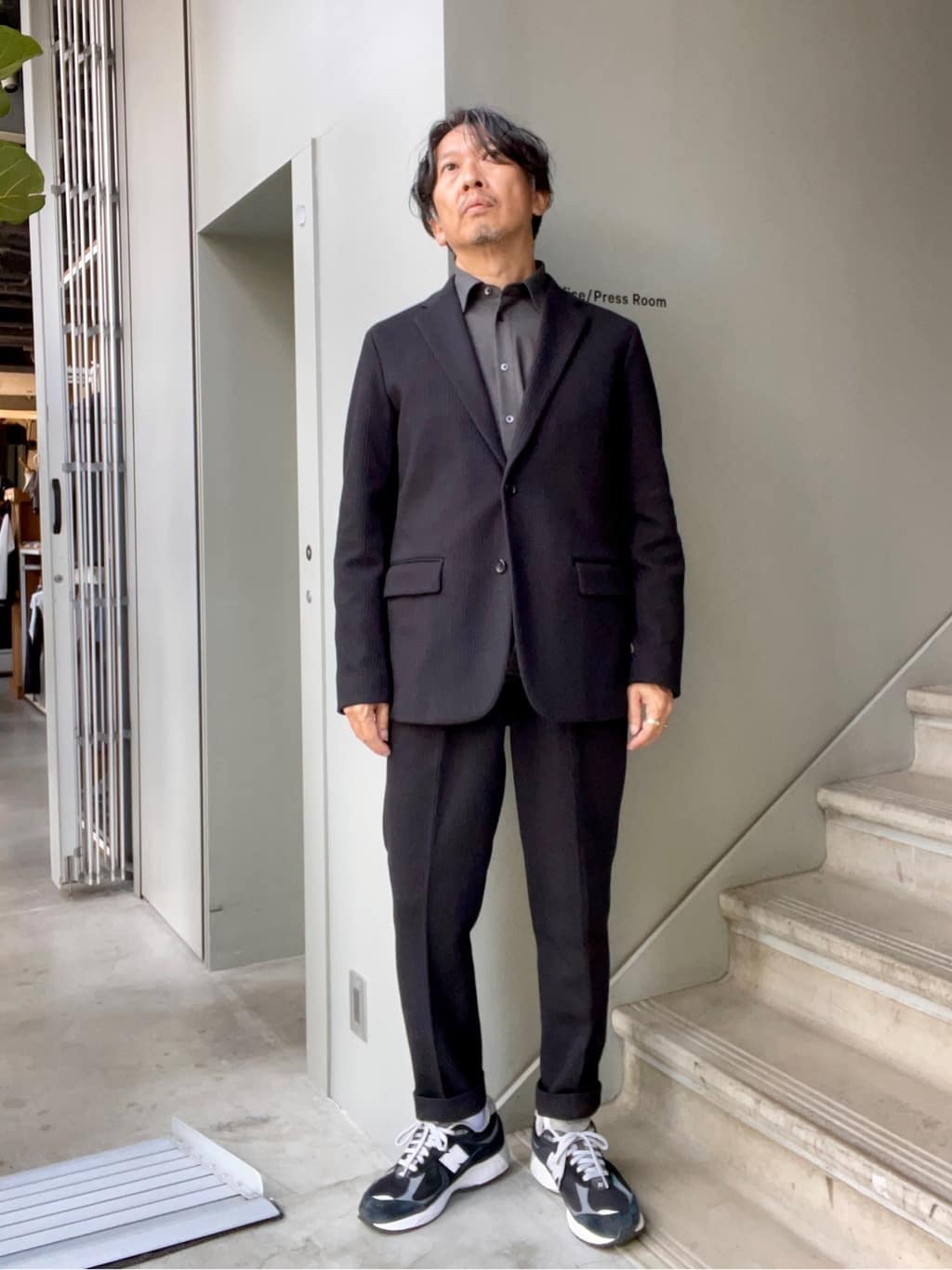 デザイナーTAKEman さんの「TAKEO KIKUCHI｜【抗菌防臭】クロスウィーブ ジャケット」を使ったコーディネート