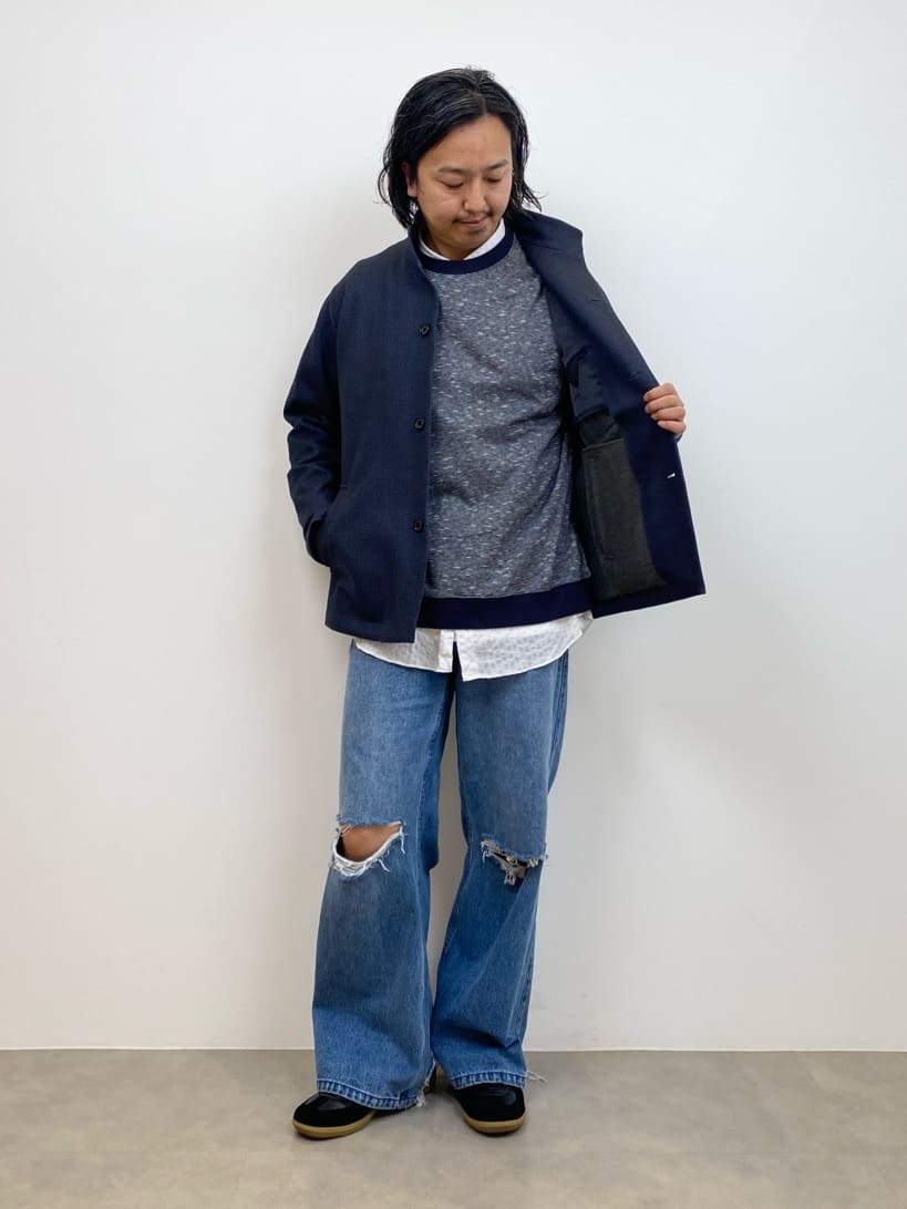 Matsumotoさんの「TAKEO KIKUCHI｜【DOWN FABRIC】ダウンファブリック スタンドカラーブルゾン」を使ったコーディネート