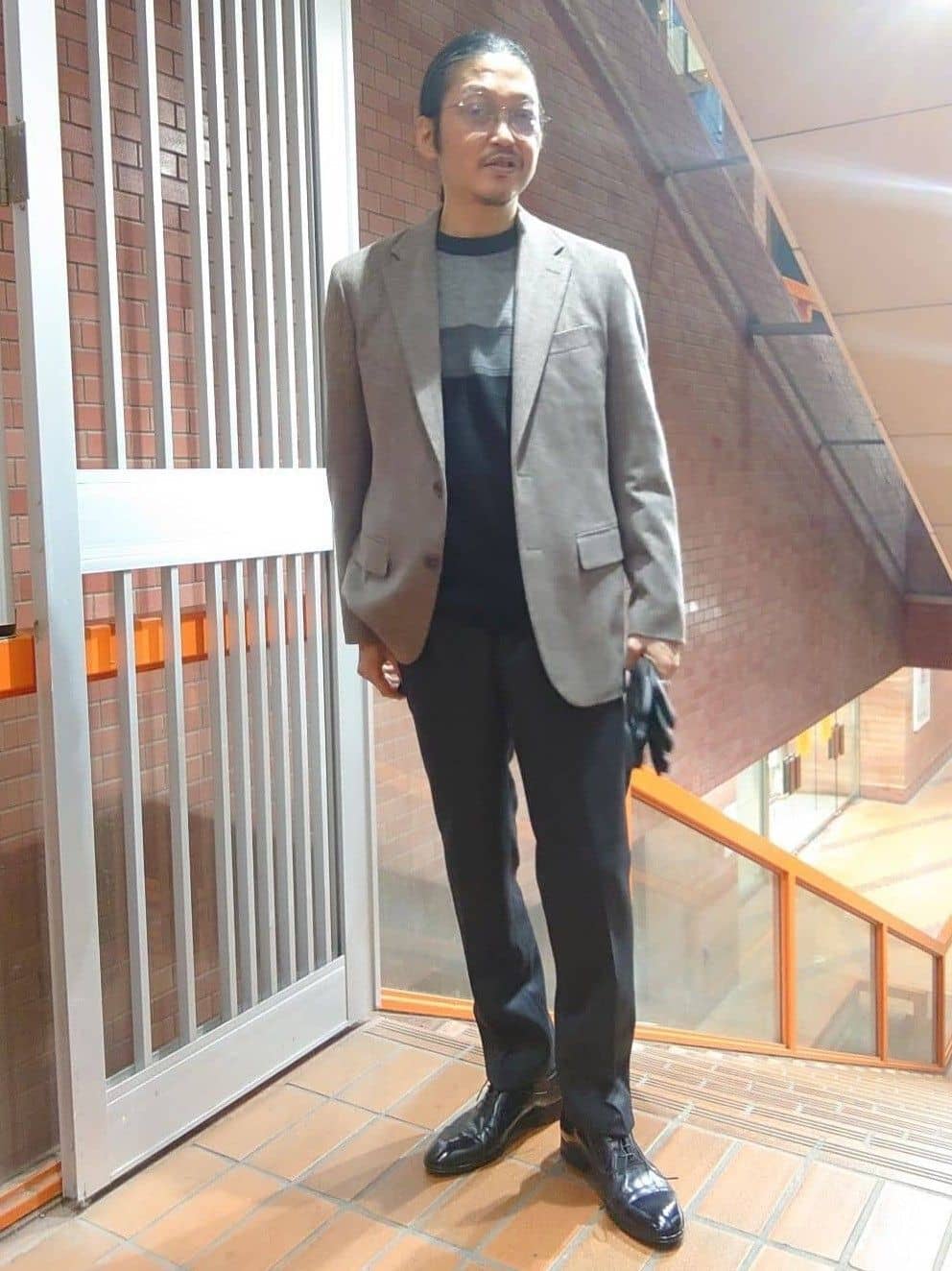 かしげるさんの「TAKEO KIKUCHI｜ストレートチップシューズ[ メンズ ビジネス シューズ 結婚式 ]」を使ったコーディネート