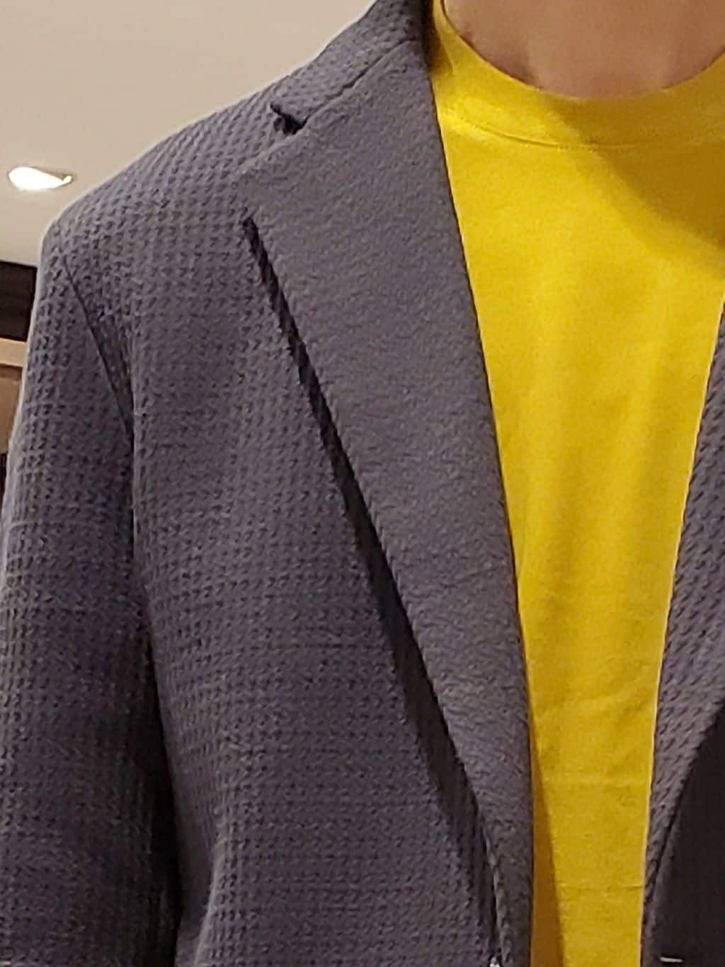 ishidaさんの「TAKEO KIKUCHI｜【抗菌防臭】クロスウィーブ ジャケット」を使ったコーディネート