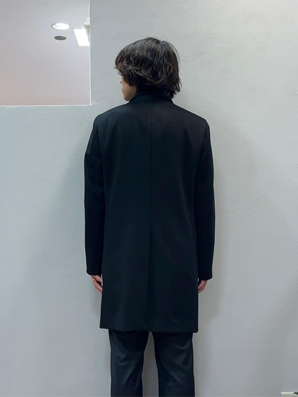Uさんの「TAKEO KIKUCHI｜【ウールカシミヤブレンド】ビーバー調 スタンドカラー コート」を使ったコーディネート