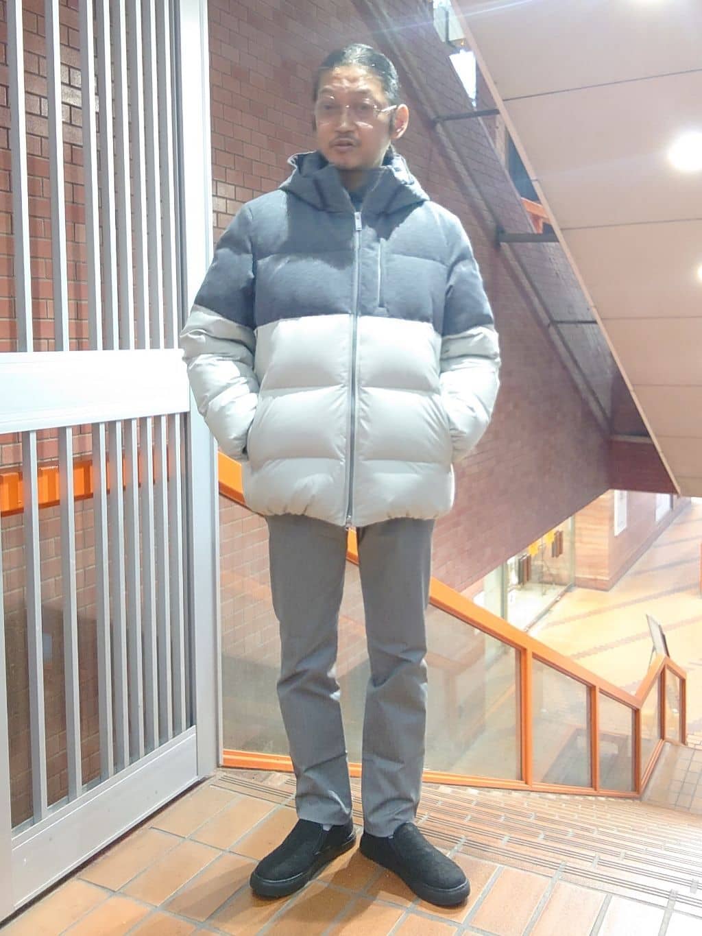 かしげるさんの「TAKEO KIKUCHI｜【全7サイズ&times;8色展開！】トップマルチヘリンボン パンツ」を使ったコーディネート