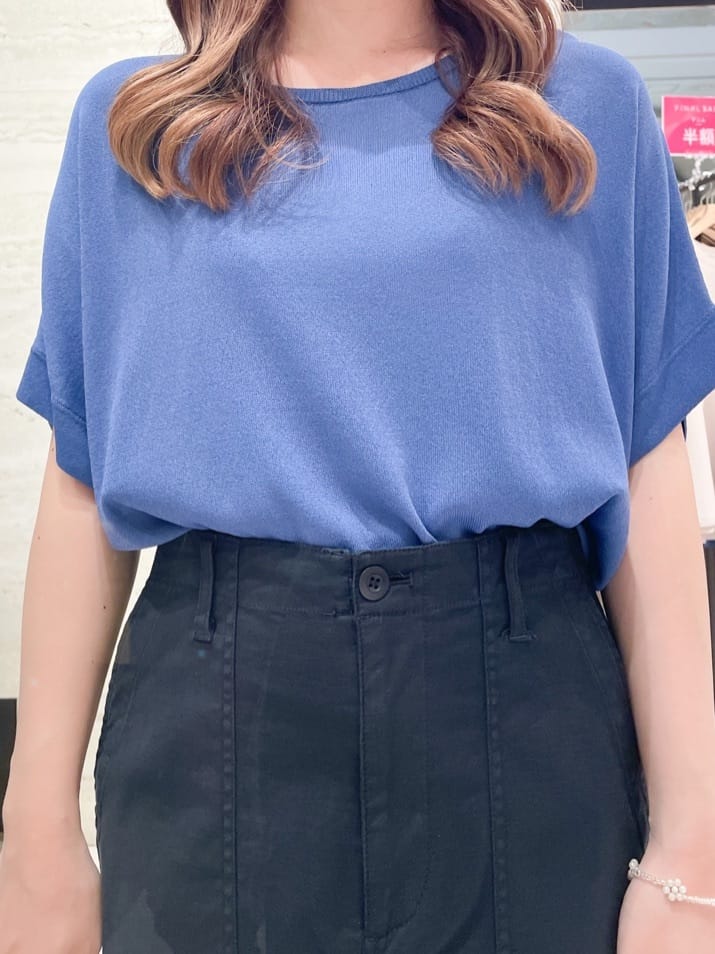 かほさんの「OPAQUE.CLIP｜オーガニックコットン混 ベイカースカート【洗濯機洗い可／ストレッチ】」を使ったコーディネート