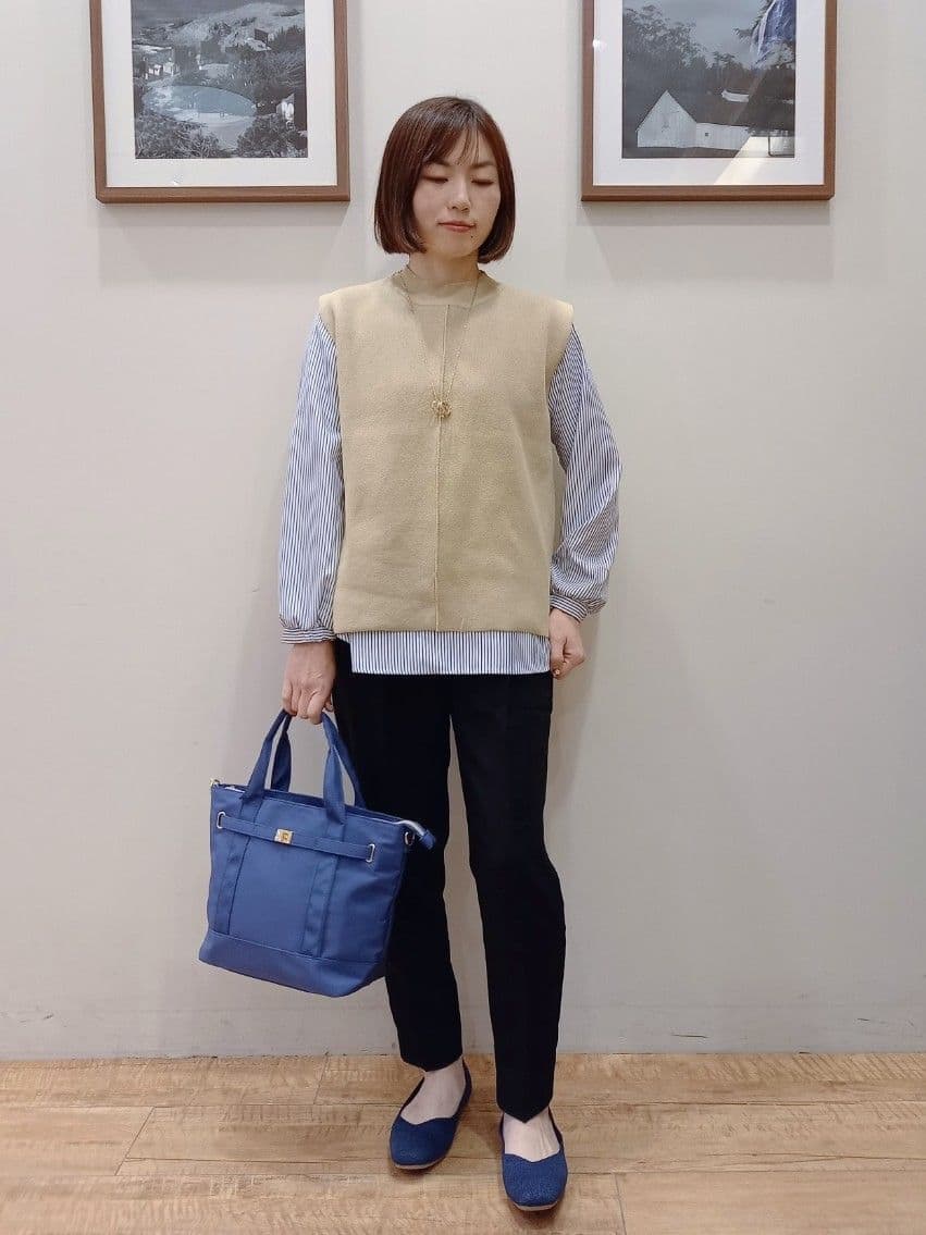 まあるさんの「SHOO･LA･RUE｜【洗える/SS-3L】すっきりキレイにかっこよく 大人のテーパードパンツ」を使ったコーディネート