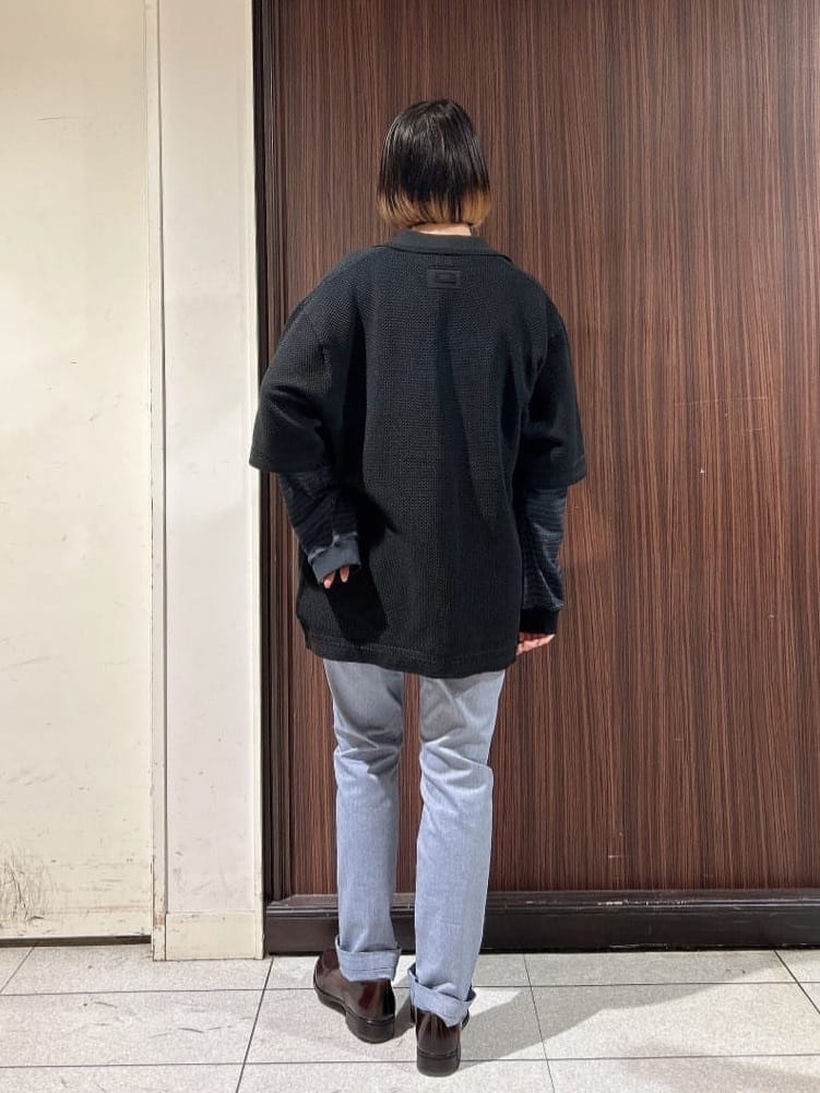 さやさんの「TAKEO KIKUCHI｜【全7サイズ&times;8色展開！】トップマルチヘリンボン パンツ」を使ったコーディネート