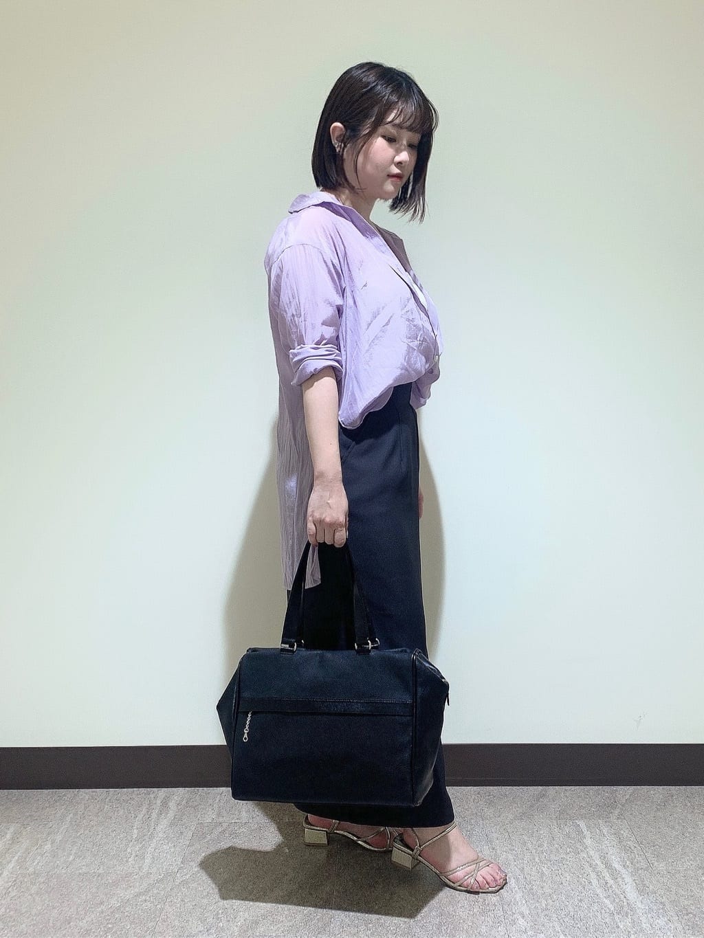mさんの「HIROKO HAYASHI｜FOGLIO（フォーリオ）ボストンバッグ」を使ったコーディネート
