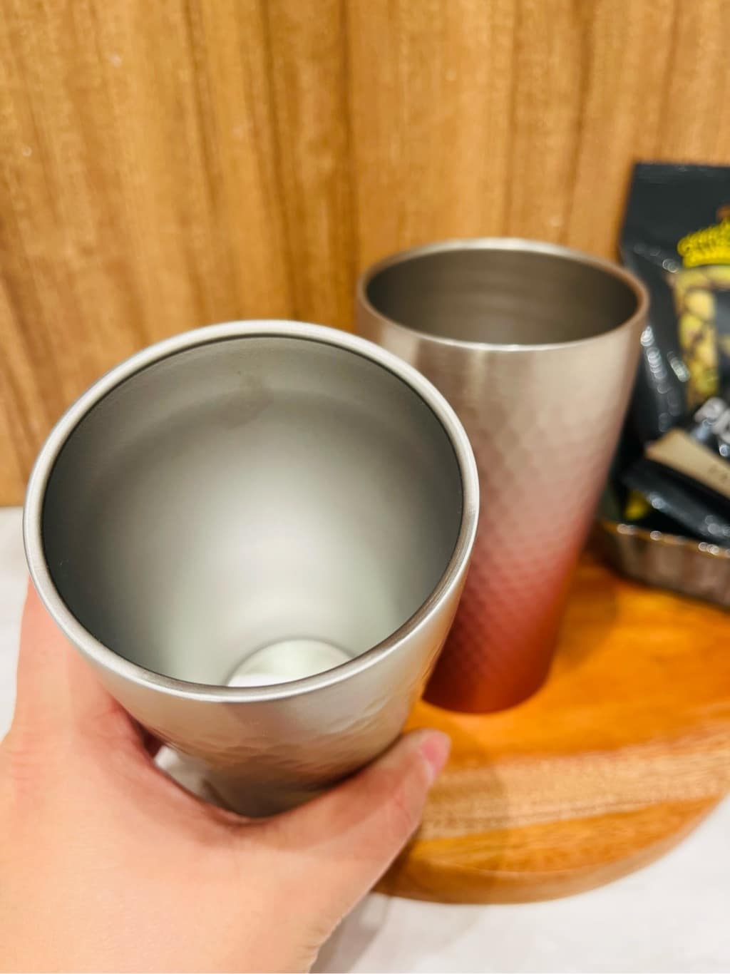 トミーさんの「212 KITCHEN STORE｜リュクス　グラデーションペアメタルサーモタンブラー PG・G」を使ったコーディネート