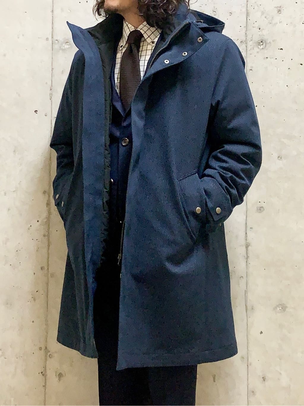 木村剛さんの「TAKEO KIKUCHI｜【3WAY】ジャカードヘリンボン ダウンライナーブルゾン」を使ったコーディネート