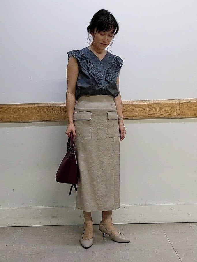 Rieさんの「UNTITLED｜【日本製・本革】Comfit Dresser Pumps（コンフィットドレッサーパンプス）」を使ったコーディネート