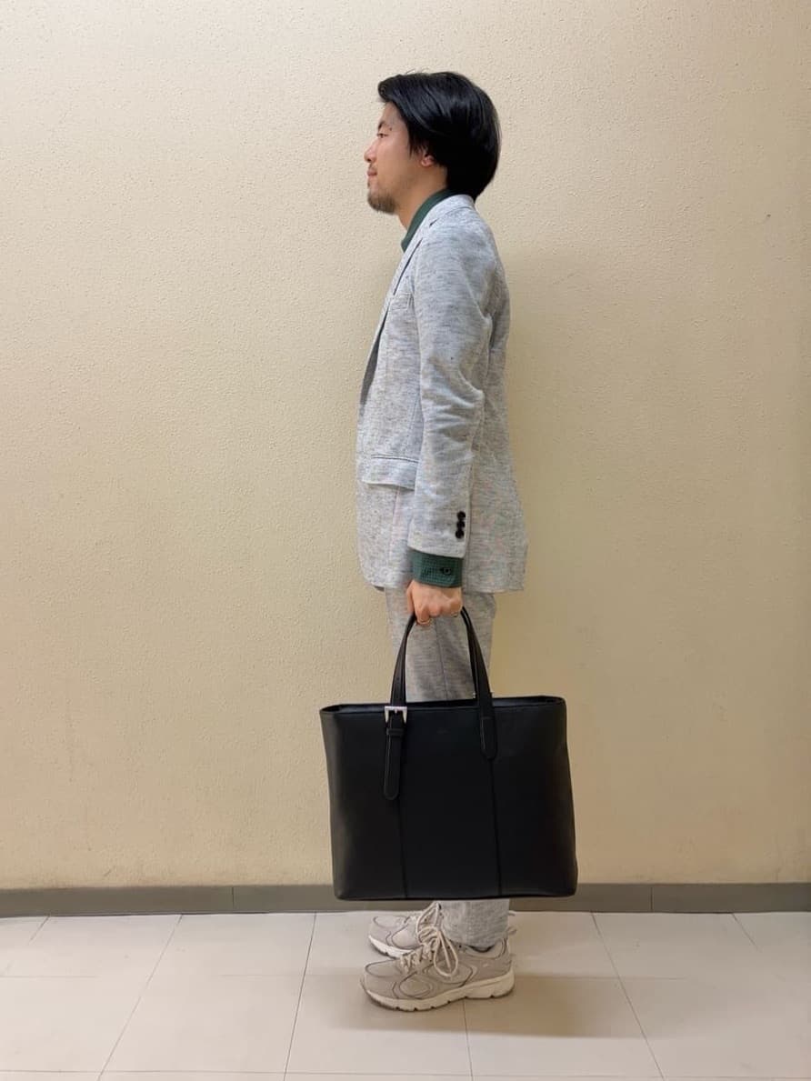 及川さんの「TAKEO KIKUCHI｜【尾州織】リネンブレンド メッシュ ジャケット」を使ったコーディネート