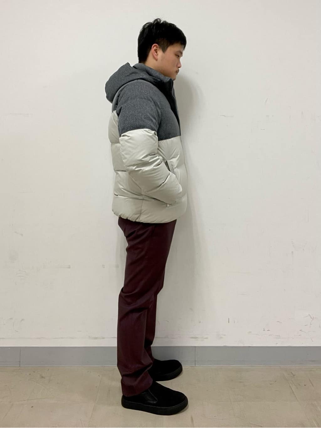 中村さんの「TAKEO KIKUCHI｜【全7サイズ&times;8色展開！】トップマルチヘリンボン パンツ」を使ったコーディネート