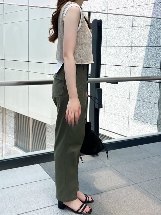 Risaさんの「OPAQUE.CLIP｜オーガニックコットン混 ベイカーパンツ」を使ったコーディネート