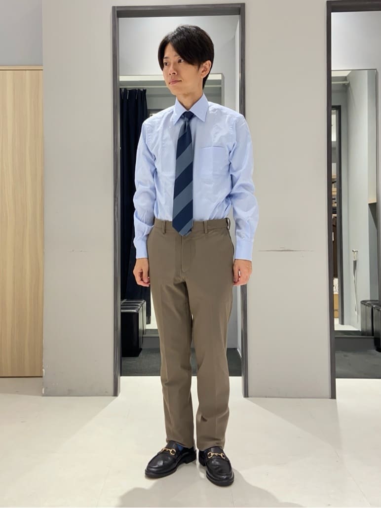 わいずみさんの「TAKEO KIKUCHI｜【Made in JAPAN】市松紋 ドレスシャツ」を使ったコーディネート