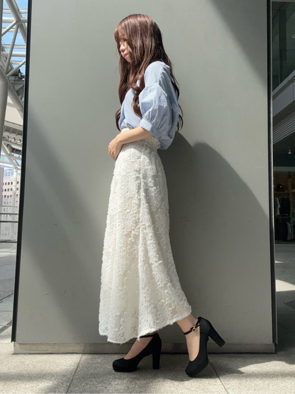 airiさんの「ESPERANZA｜3WAYチャンキーヒールパンプス」を使ったコーディネート