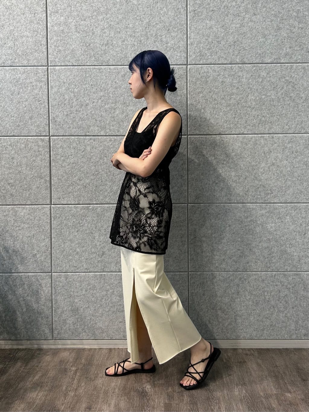 honoka Aさんの「CODE A｜slit jersey skirt」を使ったコーディネート