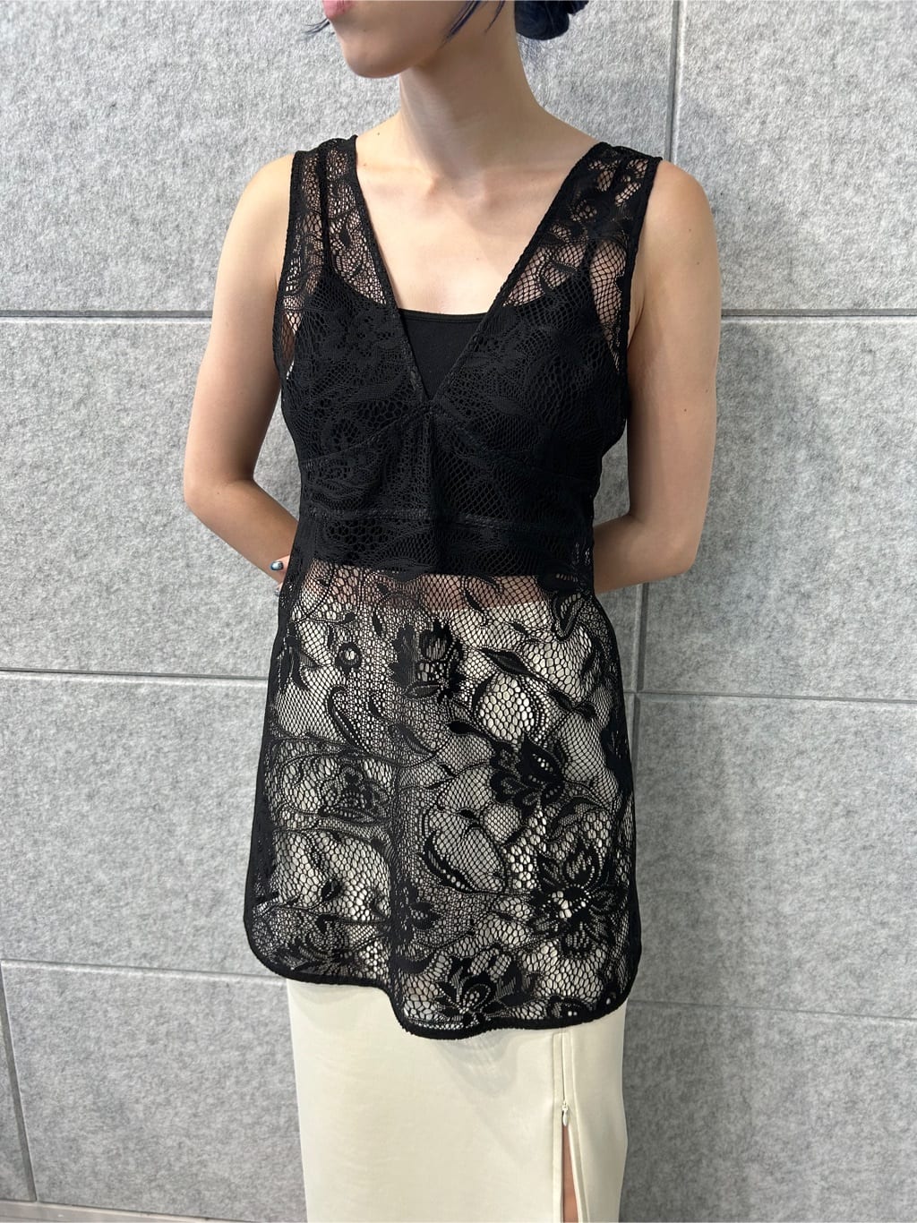 honoka Aさんの「CODE A｜slit jersey skirt」を使ったコーディネート
