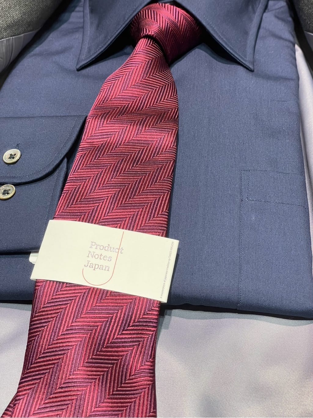 ヒナさんの「TAKEO KIKUCHI｜【Made in JAPAN】矢絣（やがすり）シルクネクタイ」を使ったコーディネート