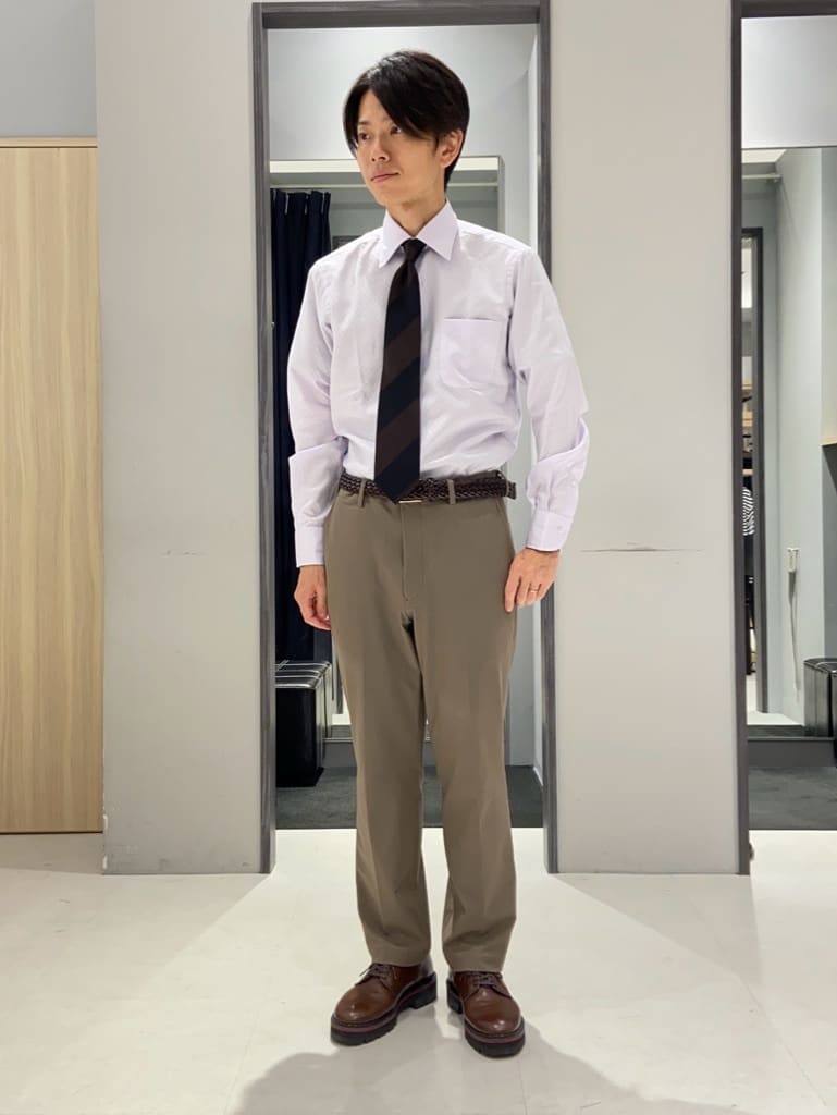 わいずみさんの「TAKEO KIKUCHI｜【Made in JAPAN】市松紋 ドレスシャツ」を使ったコーディネート