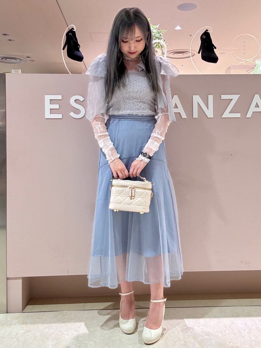 kaさんの「ESPERANZA｜キルティングバニティ3WAYショルダー」を使ったコーディネート