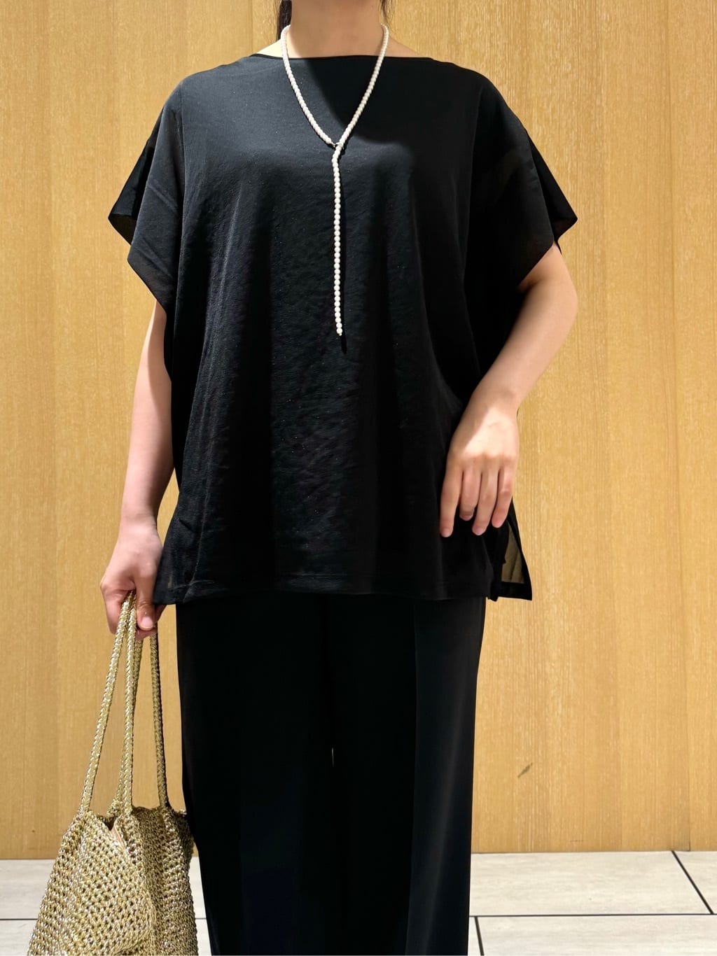 nanaさんの「UNTITLED｜【洗える通勤スーツ】レジェールギャバ ストレッチワイドパンツ」を使ったコーディネート