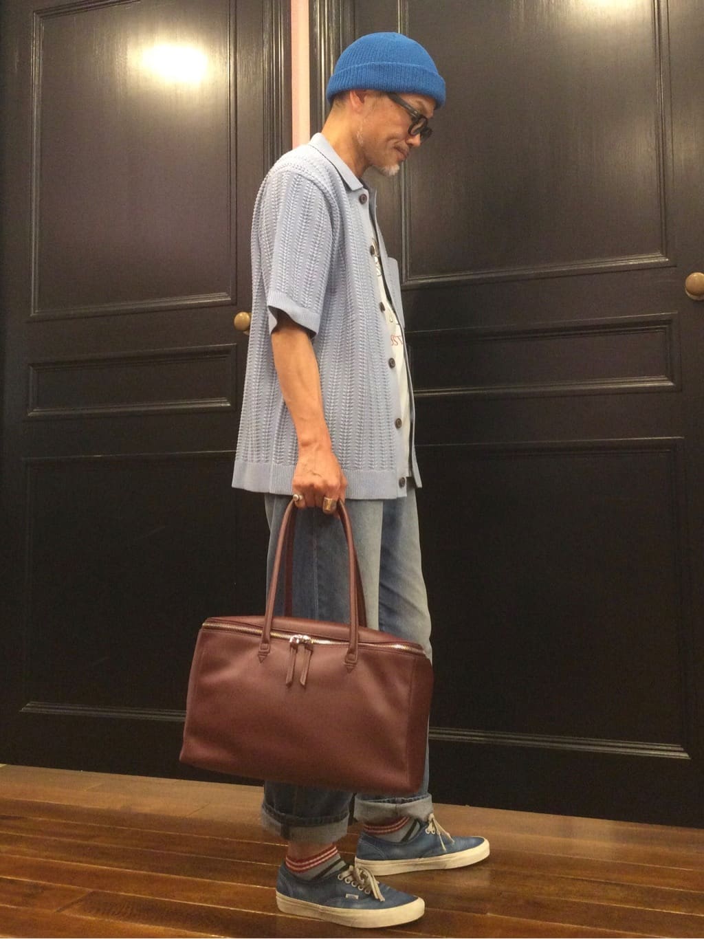 torigoeさんの「DRESSTERIOR｜ボーダーショートソックス」を使ったコーディネート