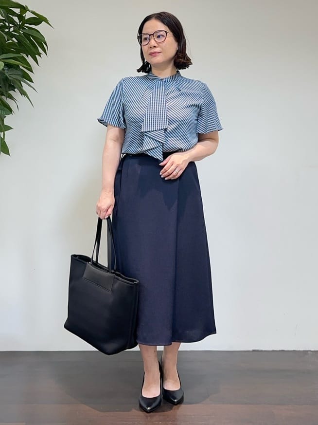 Asamiさんの「UNTITLED｜【洗える通勤スーツ】レジェールギャバ ストレッチテーラードジャケット」を使ったコーディネート