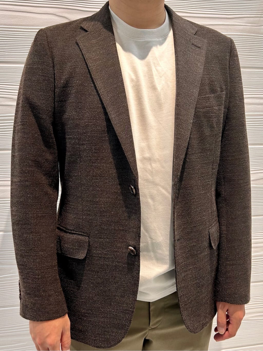 すーさんの「TAKEO KIKUCHI｜【オフィスカジュアル対応】ドレス チノパンツ」を使ったコーディネート