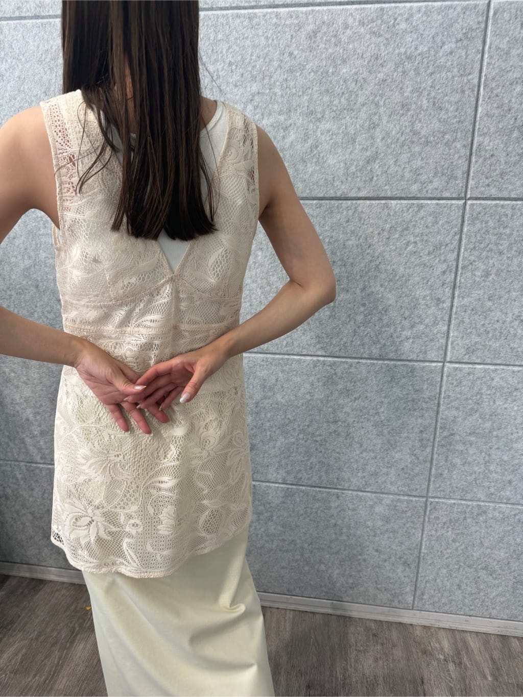 designer yukaさんの「CODE A｜slit jersey skirt」を使ったコーディネート