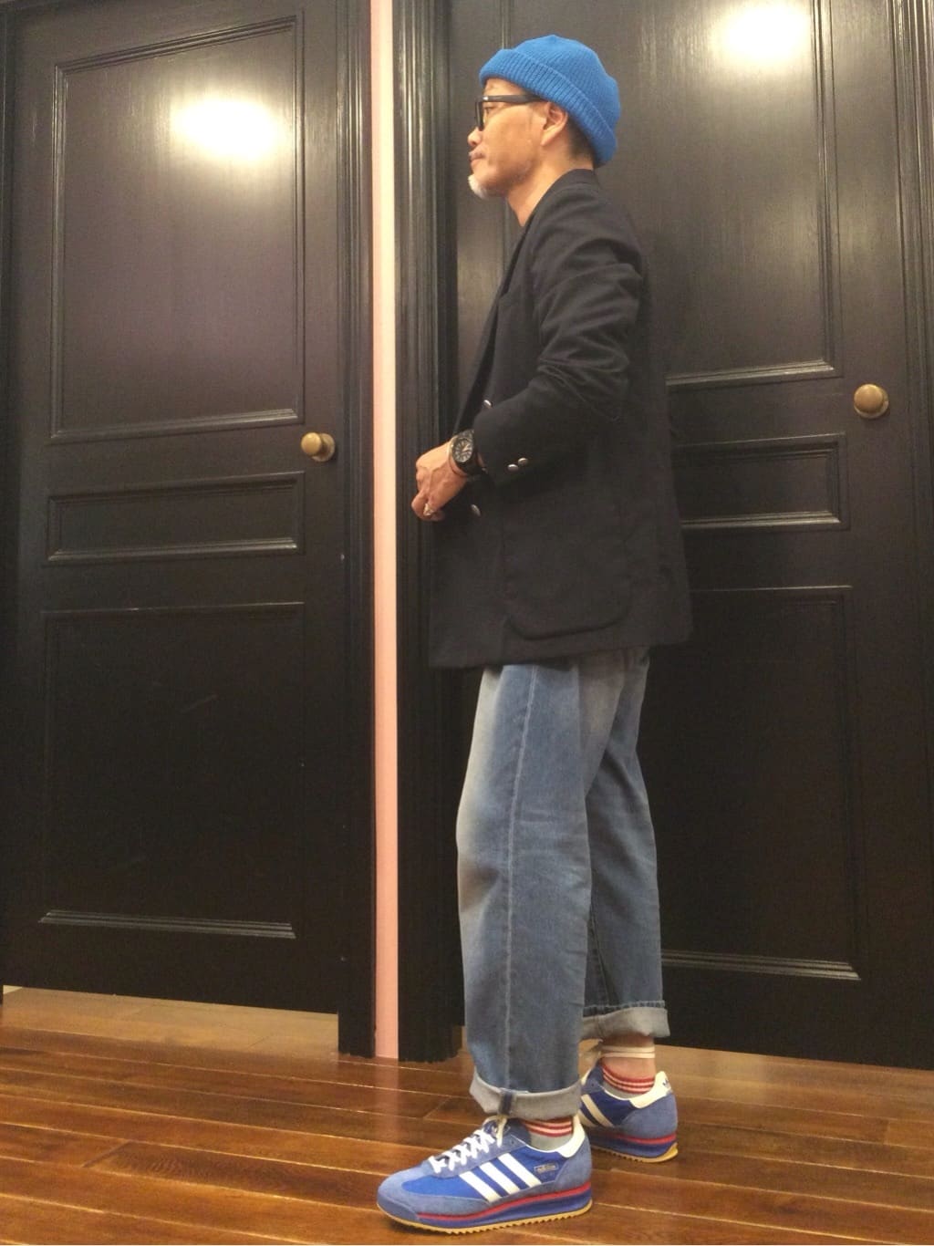 torigoeさんの「DRESSTERIOR｜ボーダーショートソックス」を使ったコーディネート