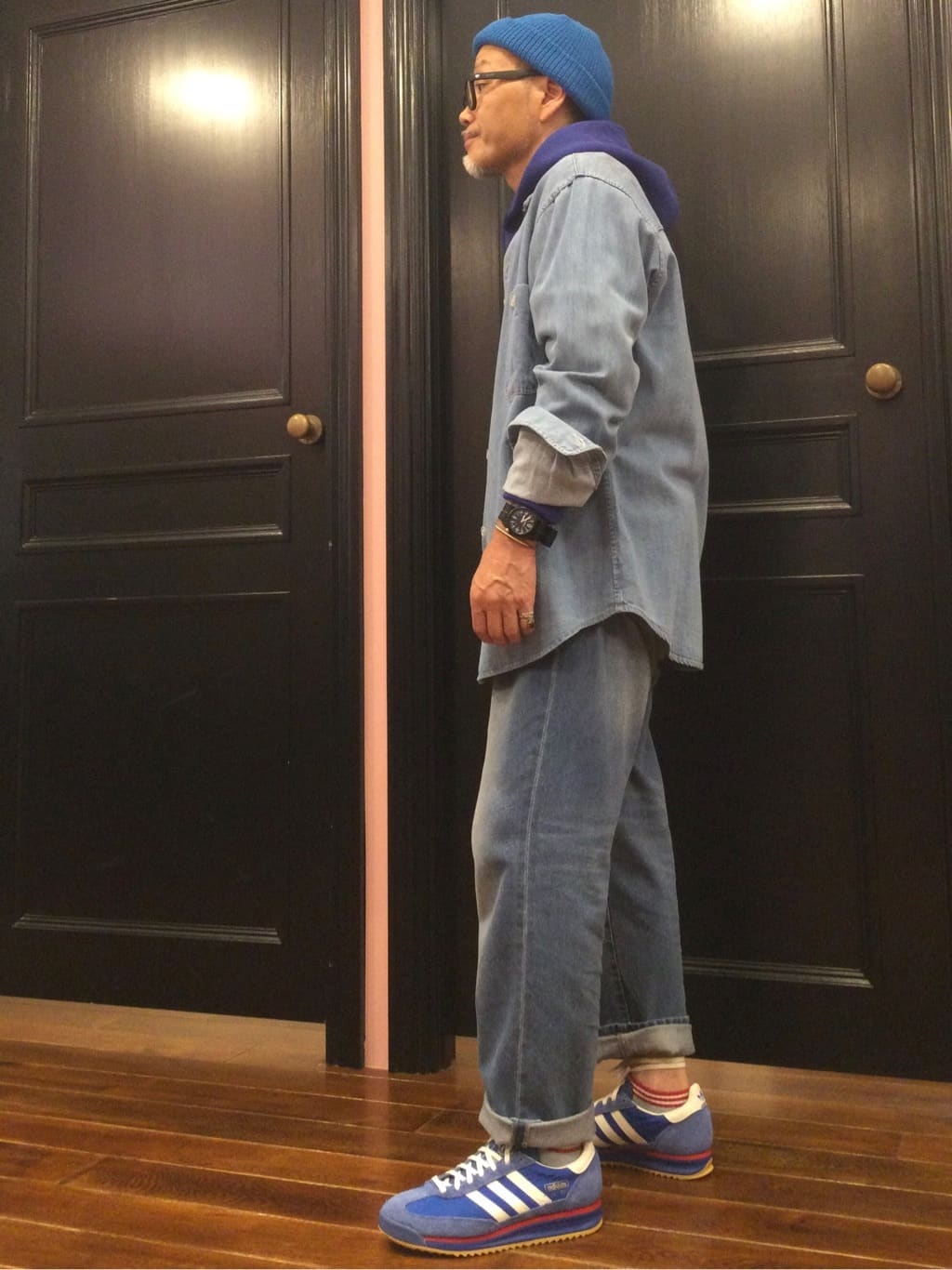 torigoeさんの「DRESSTERIOR｜ボーダーショートソックス」を使ったコーディネート
